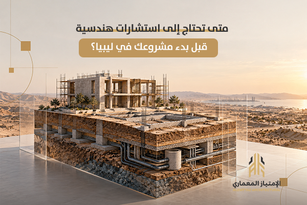 متى تحتاج إلى استشارات هندسية قبل بدء مشروعك في ليبيا؟