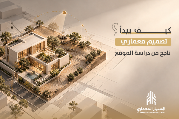 كيف يبدأ تصميم معماري ناجح من دراسة الموقع؟